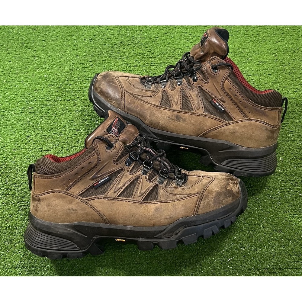 Red Wing Truhiker SZ 10 6672 Aluminum Safety Toe Waterproof Vibram Sole EUC